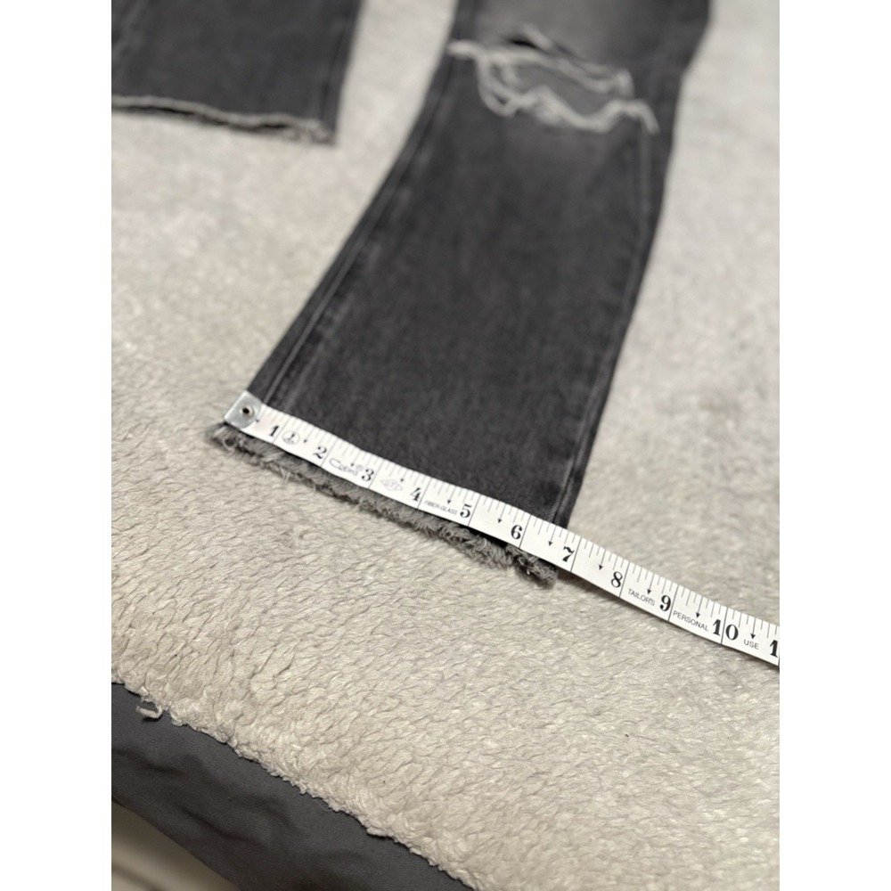 American Eagle 90s Boyfriend Jeans Womens Distressed Highest Rise Gray Denim 0 - Picture 4 of 9